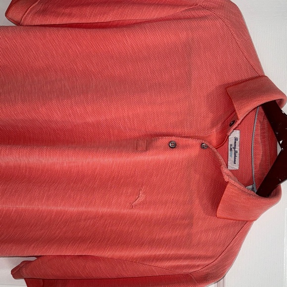 Tommy Bahama Men's Polo in Coral - Picture 2 of 4